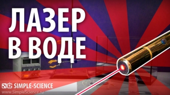 ЛАЗЕР В ВОДЕ - физические опыты