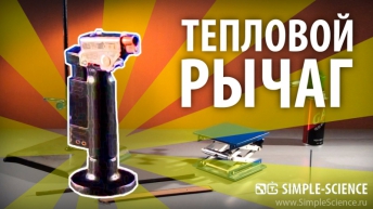 Тепловой рычаг - физические опыты
